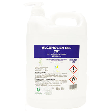 Alcohol en Gel al 70º para manos 3.8 L. ( Gel sanitizante)