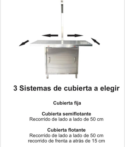 Mesa (DR) de Radiología para uso Veterinario. (3 Modelos diferentes).
