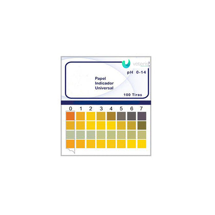 Papel indicador de pH 0-14. Modelo CVQ2051