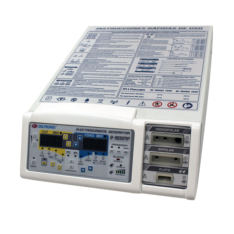 Set Unidad de Electrocirugia Serie Plus 150W. Mod. VMLSET1800+
